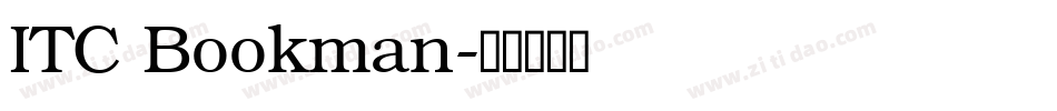 ITC Bookman字体转换